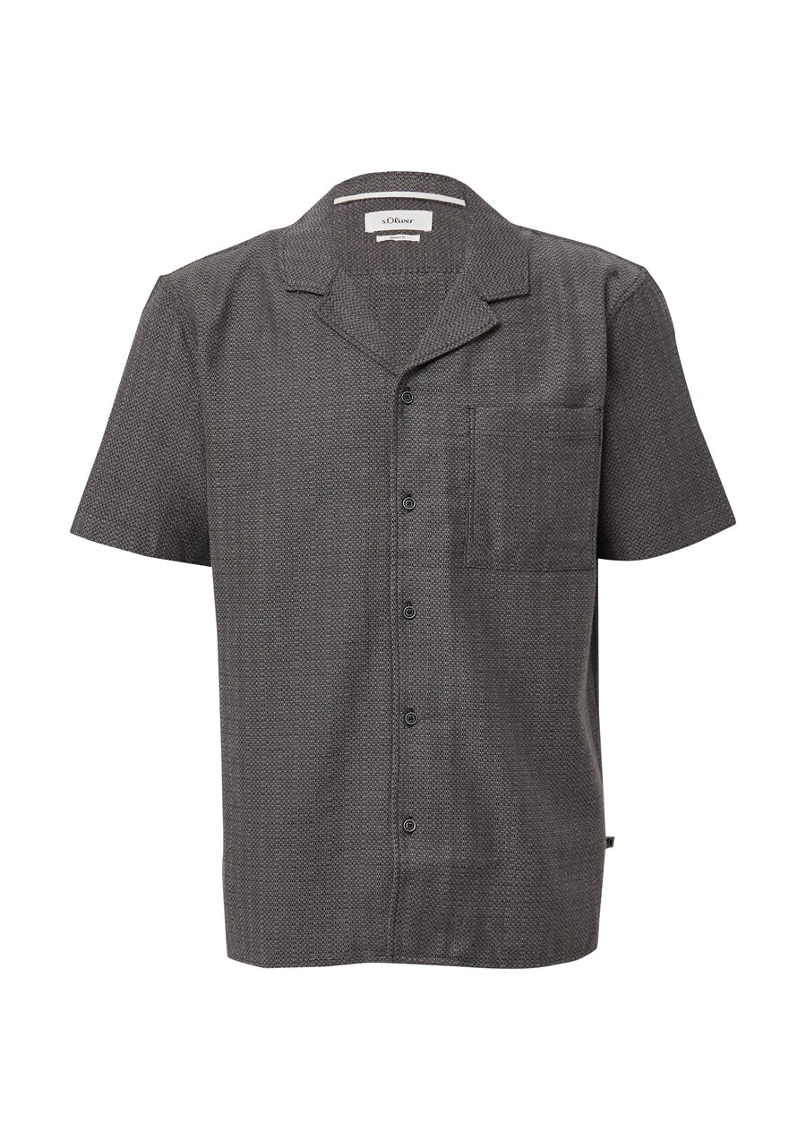 

Рубашка на пуговицах Comfort fit s.Oliver, черный