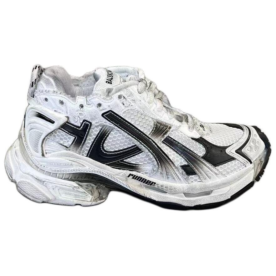 Кроссовки Balenciaga Lifestyle Shoes Men Low-top Black/White, черный/белый — фото 2