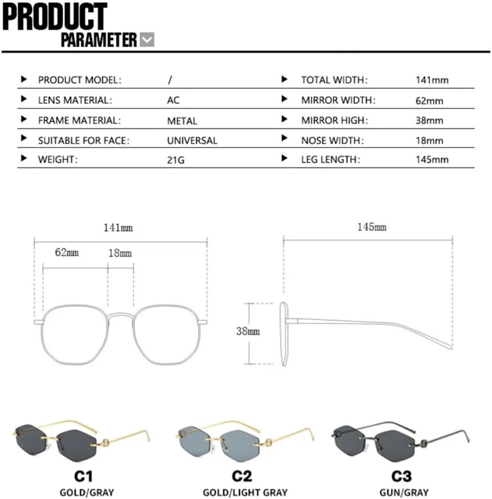 

Роскошные безрамочные солнцезащитные очки в форме бриллианта для женщин, персонализированные, модные, для мужчин, защита от УФ-излучения UV400 UATXTAU, Silvery