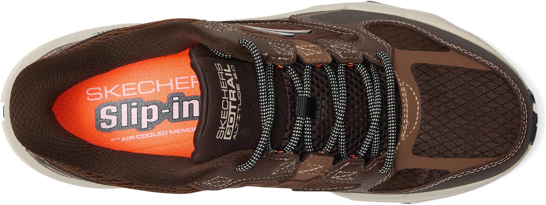 Кроссовки SKECHERS Go Run Trail Skechers Hands Free Slip-ins Altitude 2.0, Brown/Orange — фото 2