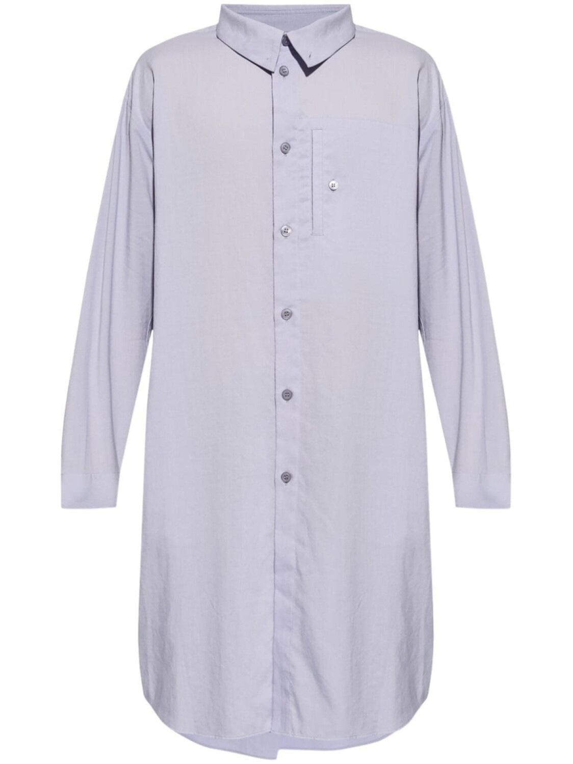 

Homme Plissé Issey Miyake удлиненная рубашка PL Ramie с отложной кокеткой, фиолетовый