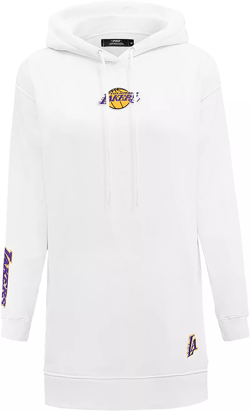 

Белое женское платье с капюшоном Pro Standard Los Angeles Lakers