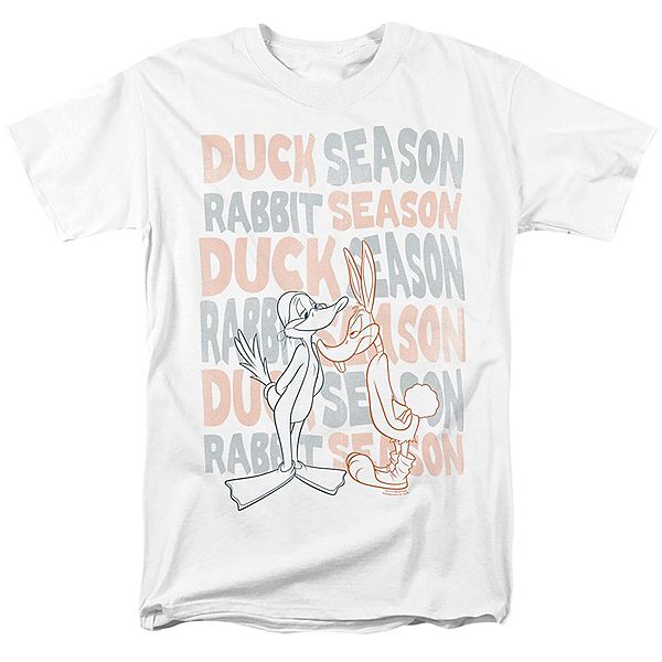 

Футболка с принтом Looney Tunes Duck Season Rabbit Season Licensed Character