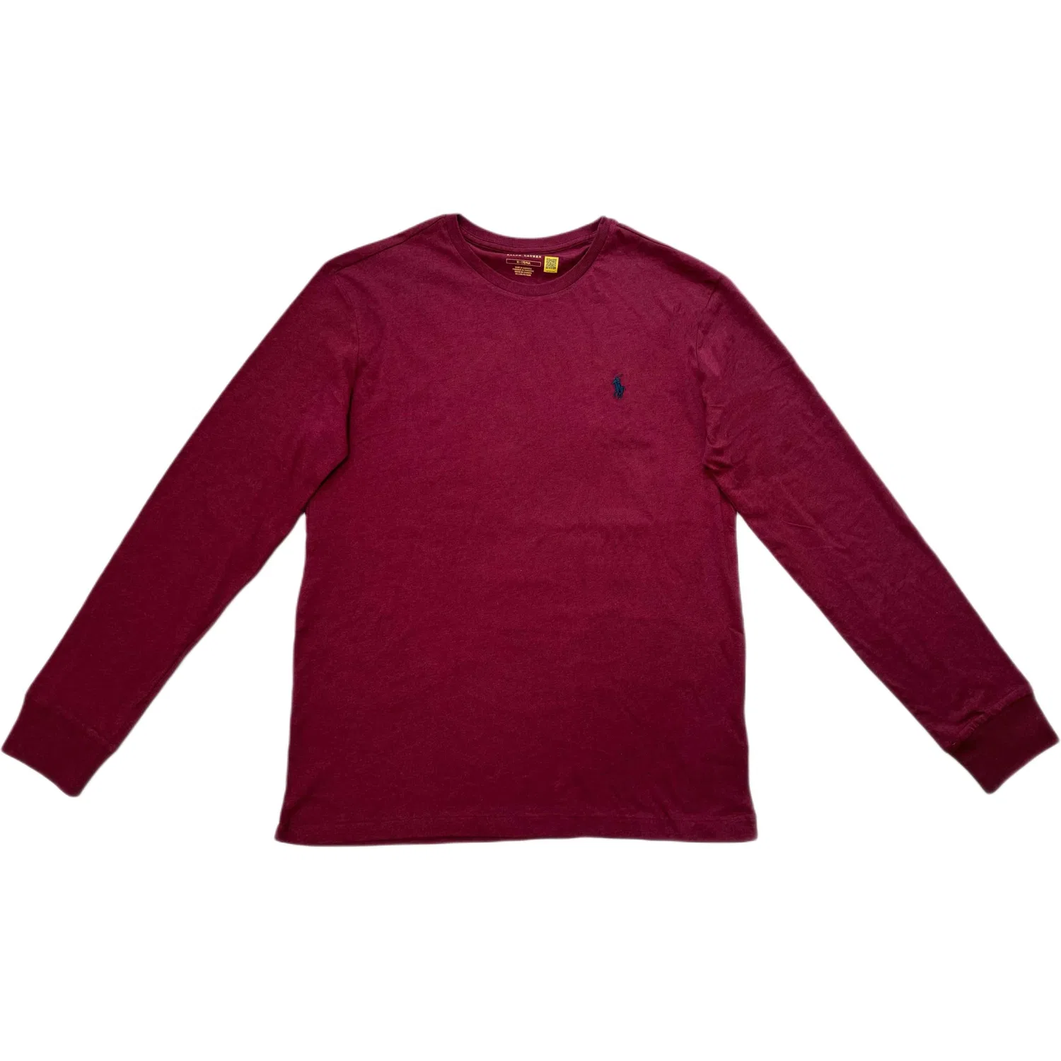 Футболка Polo Ralph Lauren с круглым вырезом, умеренный прямой крой, цвет виноградный красный
