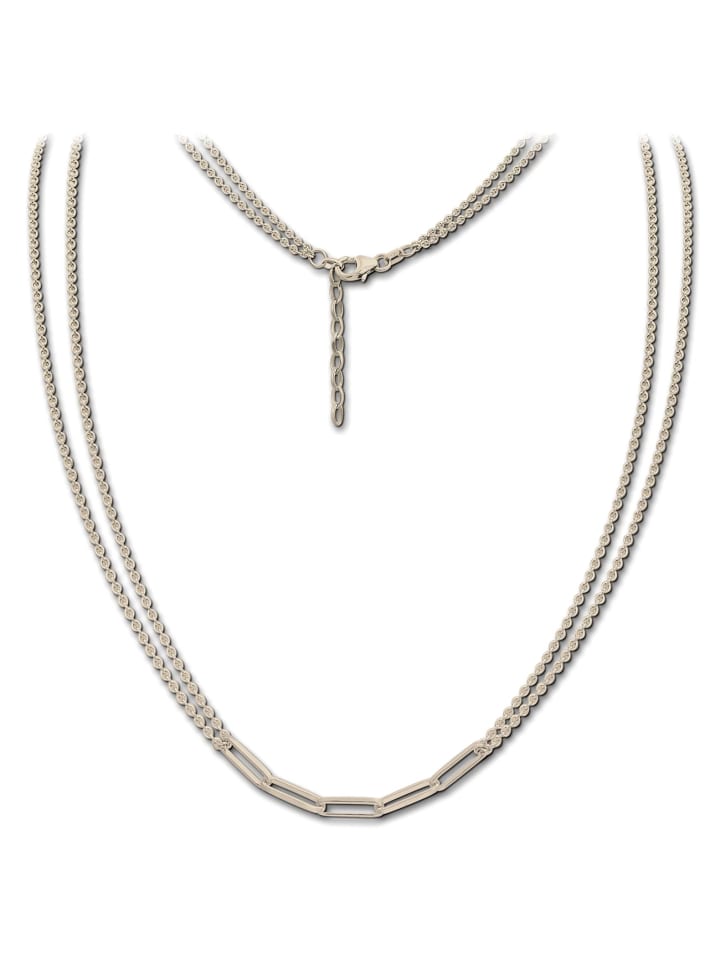 

SilberDream Женское колье SilverDream Fantasy из серебра 925 пробы с золотым покрытием (333 проба желтого золота), длина около 48 см