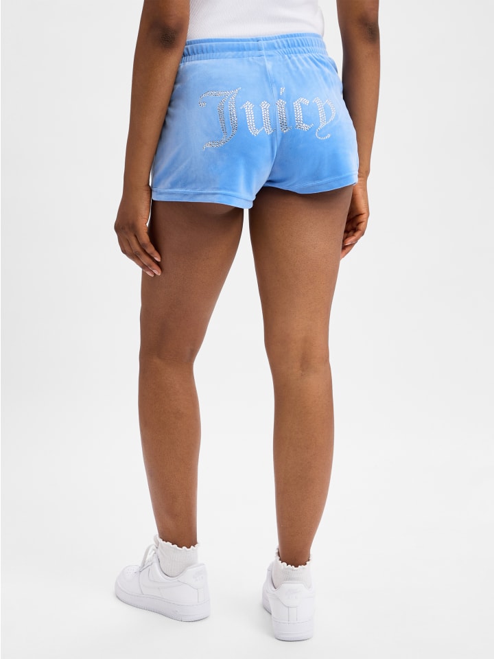 

Тканевые шорты Juicy Couture, светло-синий