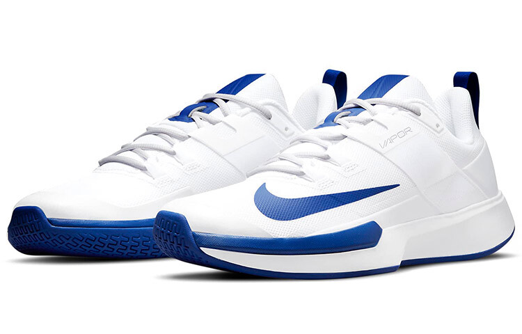 

Теннисные туфли Court Vapor мужские с низким верхом, белые/королевские синие Nike