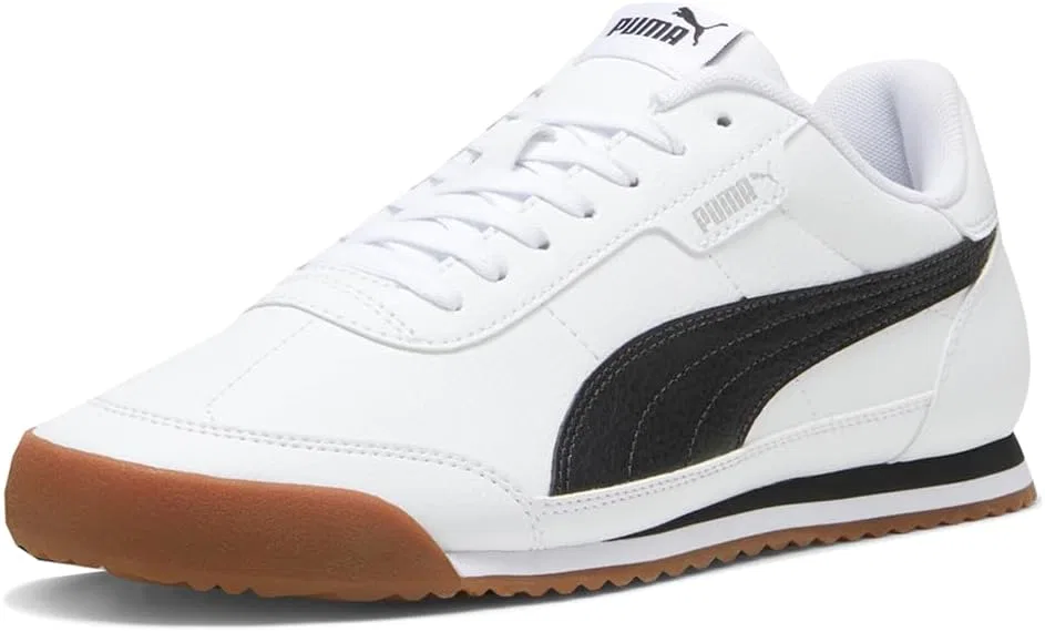 Мужские повседневные кроссовки на шнуровке PUMA Turino II белые — фото 2