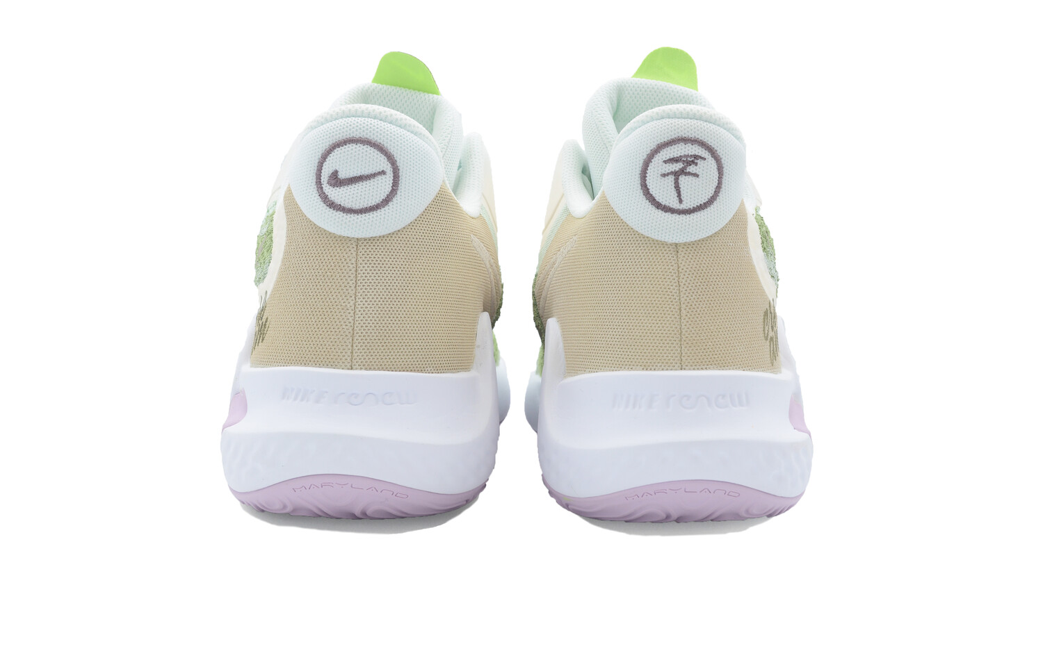 

Баскетбольные кроссовки мужские, среднего размера, бежевые/зеленые Nike