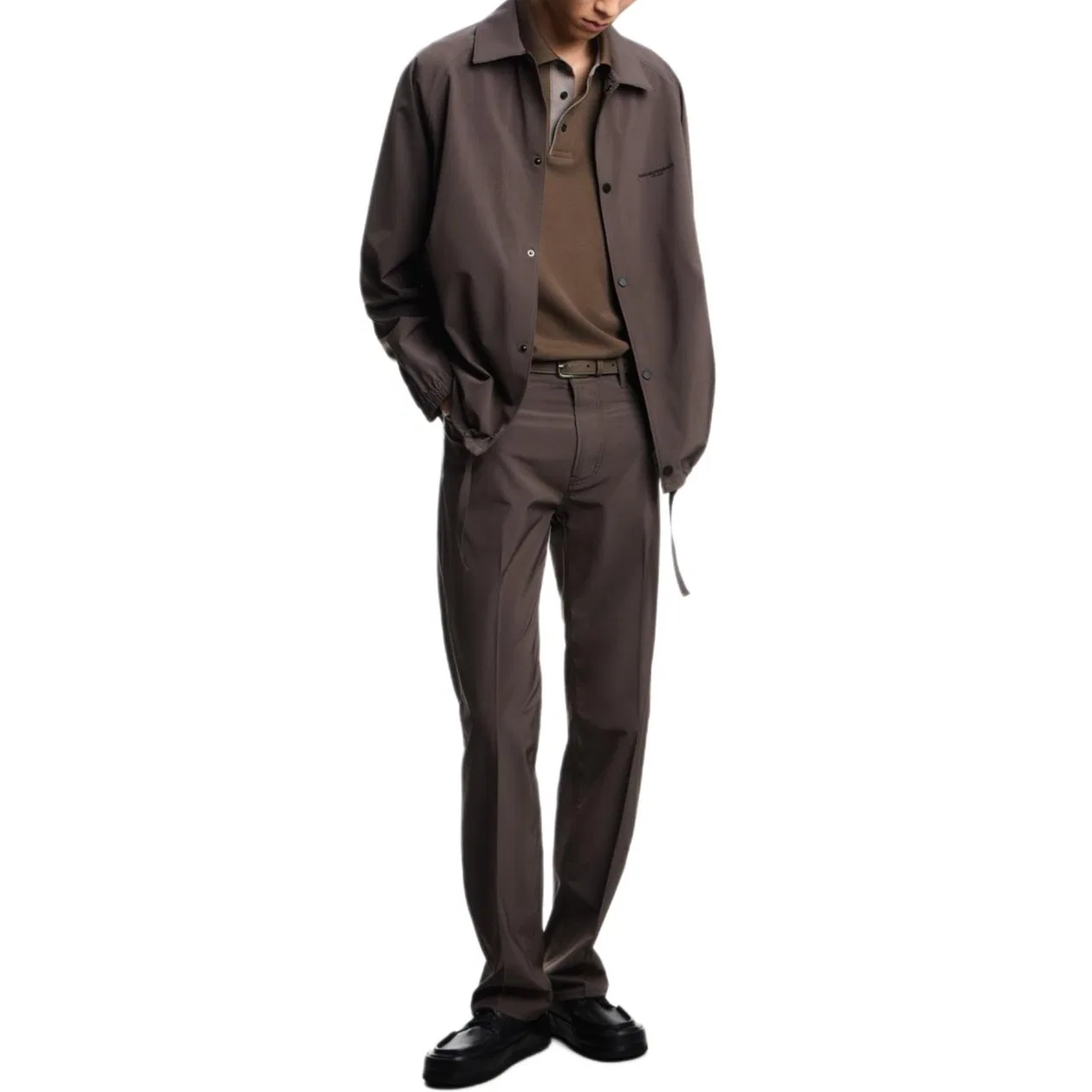 Поло с логотипом EMPORIO ARMANI, Brown — фото 4