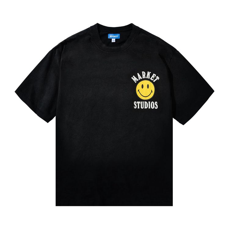 

Футболка Market Smiley Lockup T-Shirt 'Black', черный
