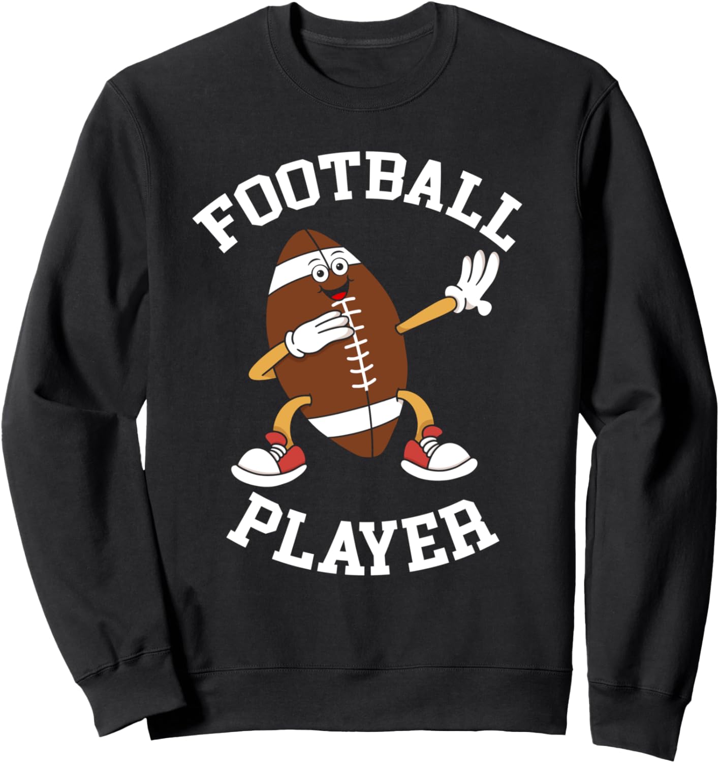 

Забавный футболист с футбольным мячом. Толстовка Funny Football Designs, черный