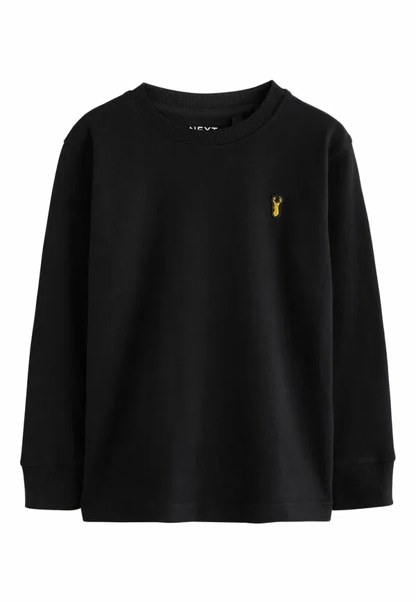 Футболка с длинным рукавом Stag logo fit long sleeve cosy long sleeved top Next, черно-бело-синий — фото 4