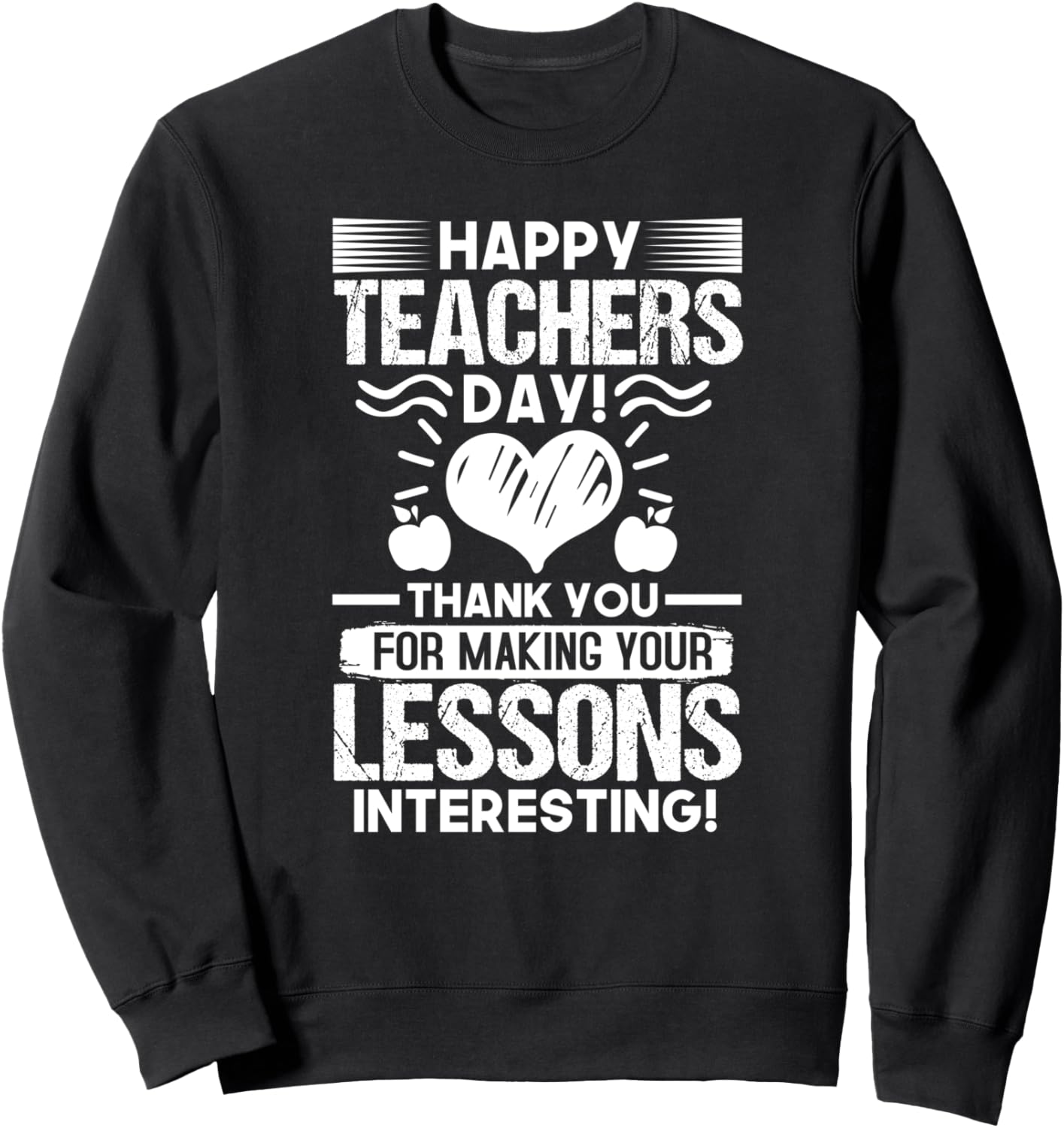 

Забавная толстовка для учителя, черная Happy Teachers Day Thank You, Черный, Забавная толстовка для учителя, черная Happy Teachers Day Thank You