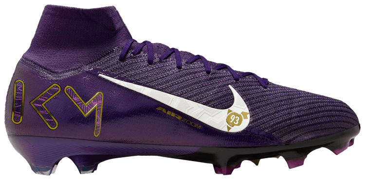 

Кроссовки Nike Kylian Mbappé x Zoom Mercurial Superfly 10 Elite FG 'Grand Purple', фиолетовый