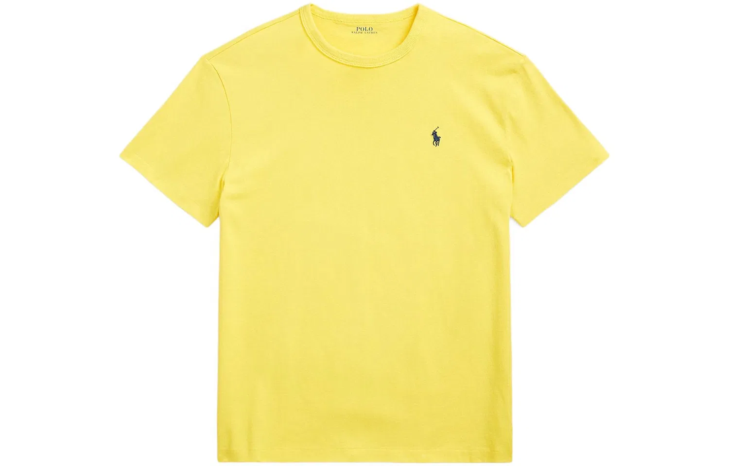 Футболка хлопковая с вышивкой Polo Ralph Lauren желтая