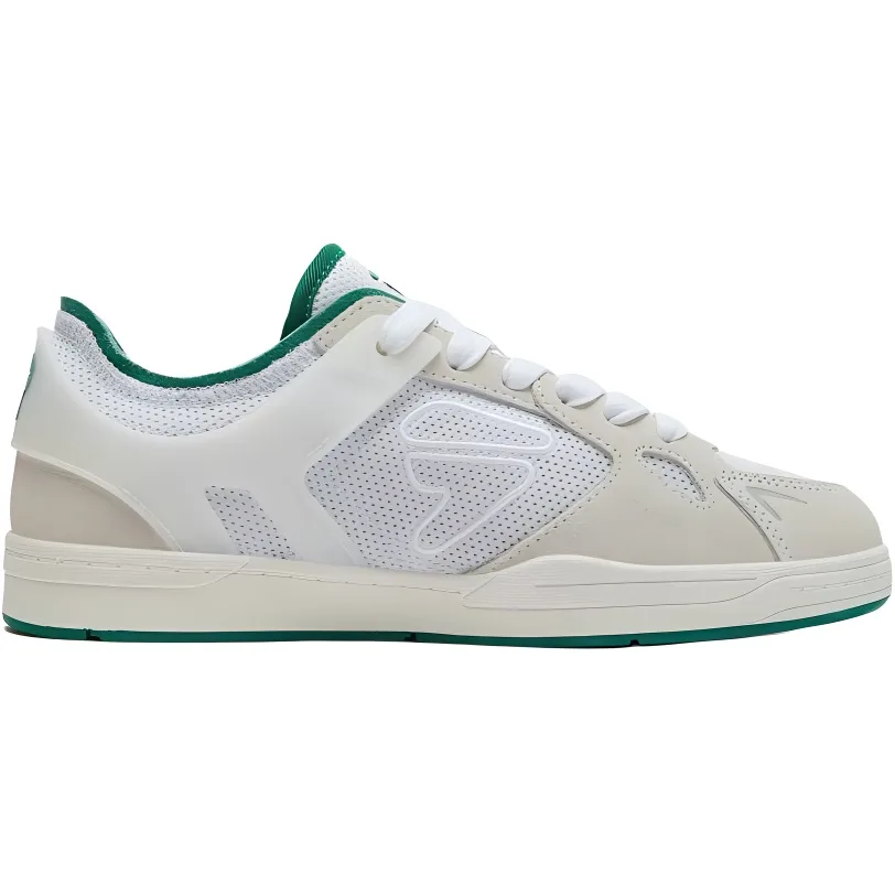 FILA KIDS CLAW дышащие низкие детские скейтерские кроссовки White/Alhambra Green — фото 3