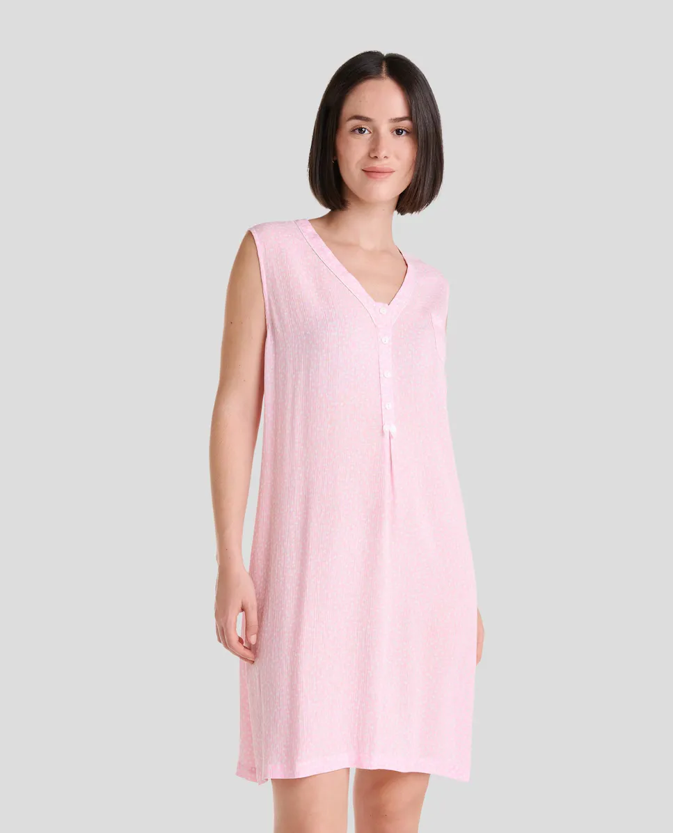 

Женская короткая ночная рубашка без рукавов Lohe, цвет Rosa
