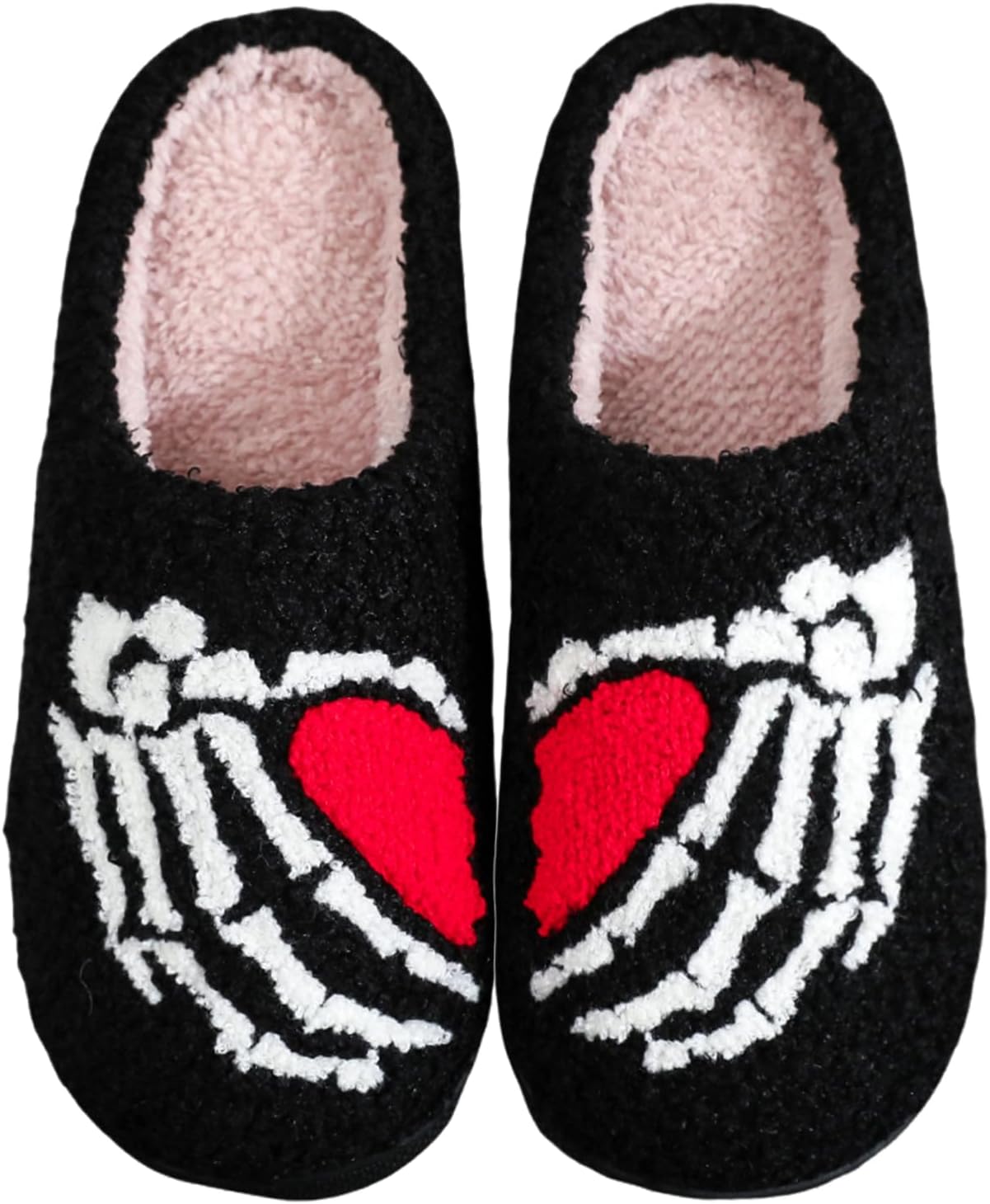

Тапочки WIRETRAN для женщин и мужчин с мягкой подошвой с эффектом памяти, пушистые зимние теплые домашние тапочки, черный