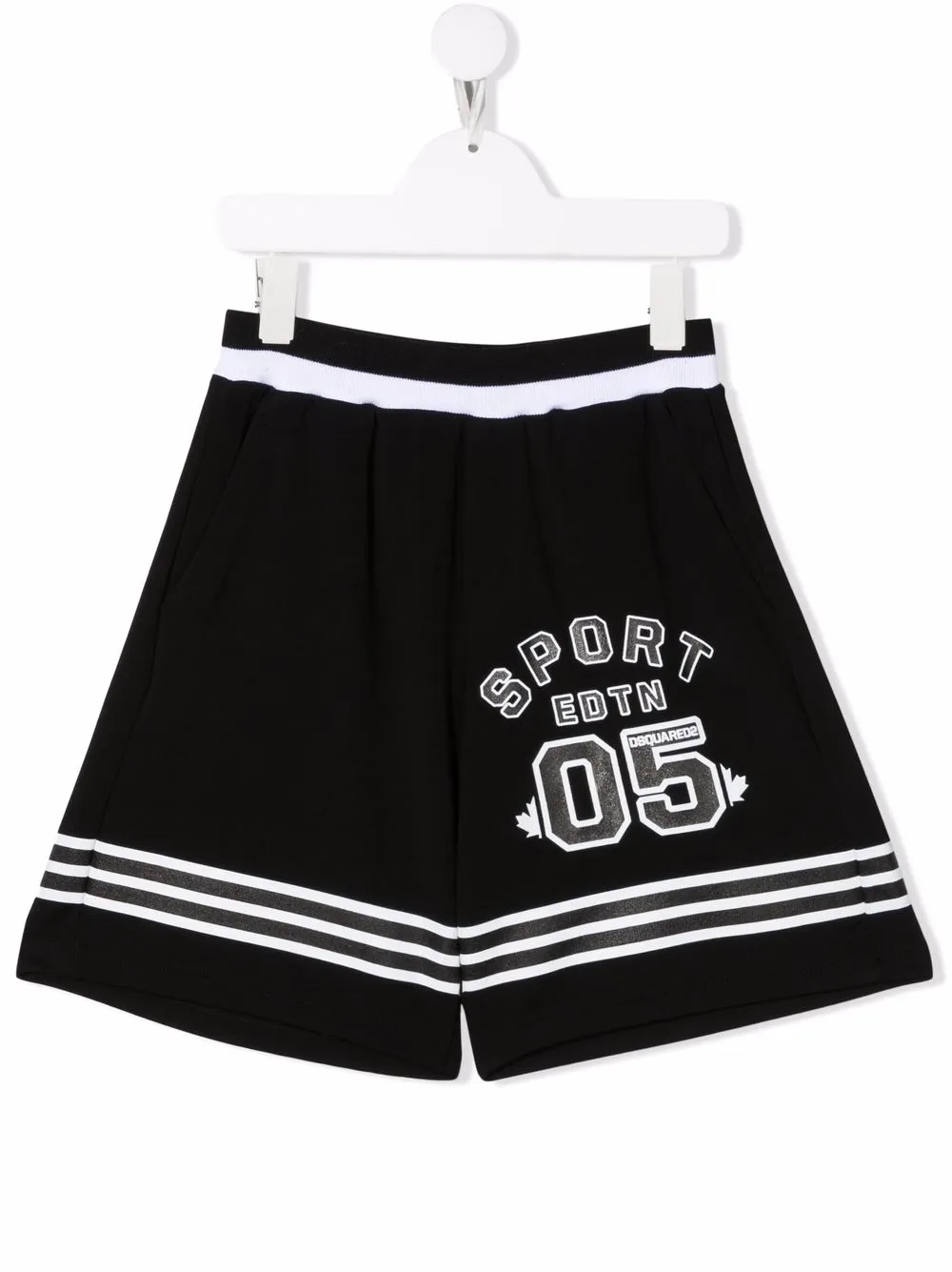 

Шорты с принтом Sport Dsquared2 Kids, черный