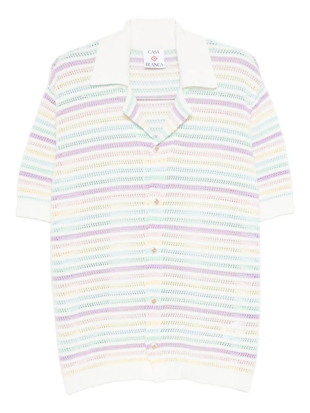 

Рубашка в полоску с коротким рукавом CASABLANCA, белый