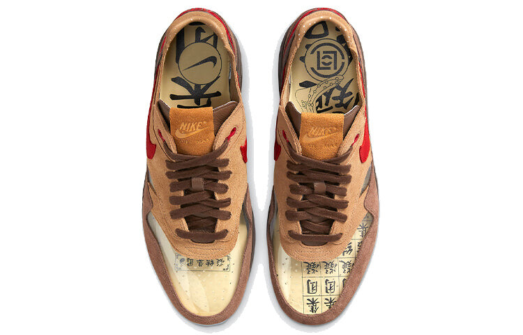 Кроссовки Nike Air Max 1 Clot Kiss of Death CHA, хаки — фото 3