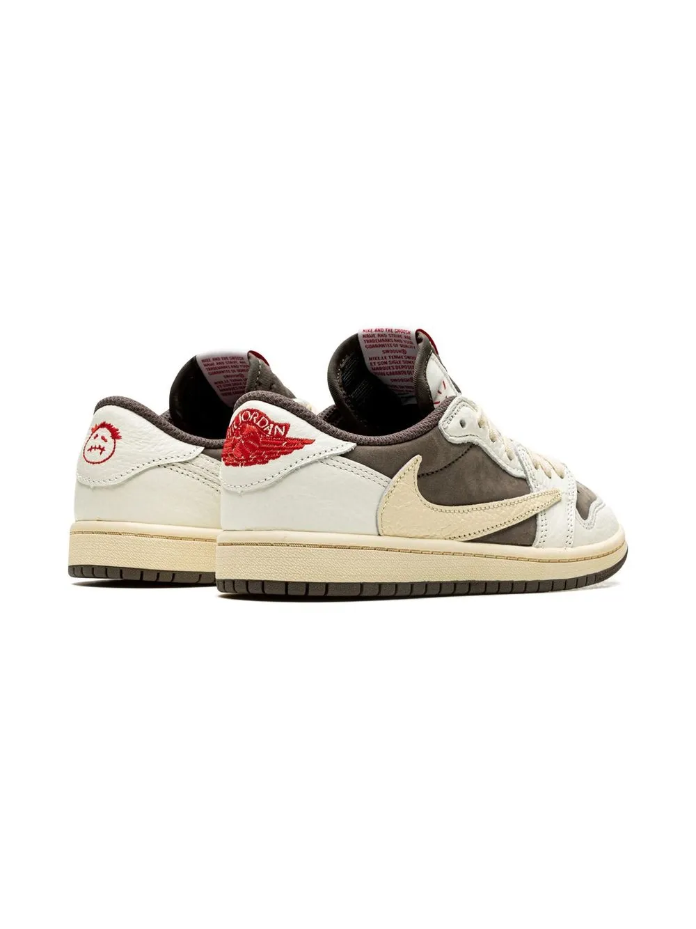 Кроссовки Air Jordan 1 Retro Low OG SP из коллаборации с Travis Scott Jordan Kids, коричневый — фото 3