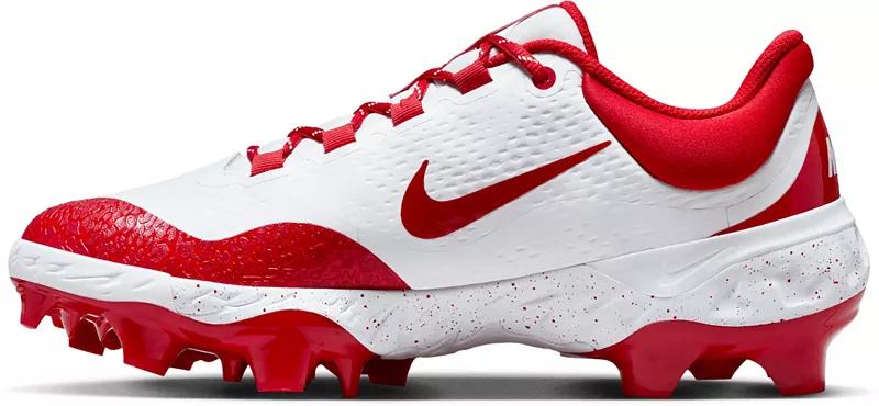 Мужские бейсбольные бутсы Nike Alpha Huarache Elite 4 MCS, цвет White/University Red — фото 3