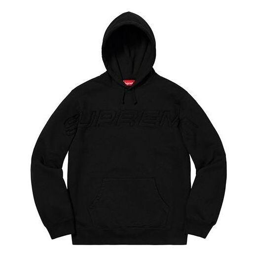 

Толстовка set in logo hooded sweatshirt 'black' Supreme, черный