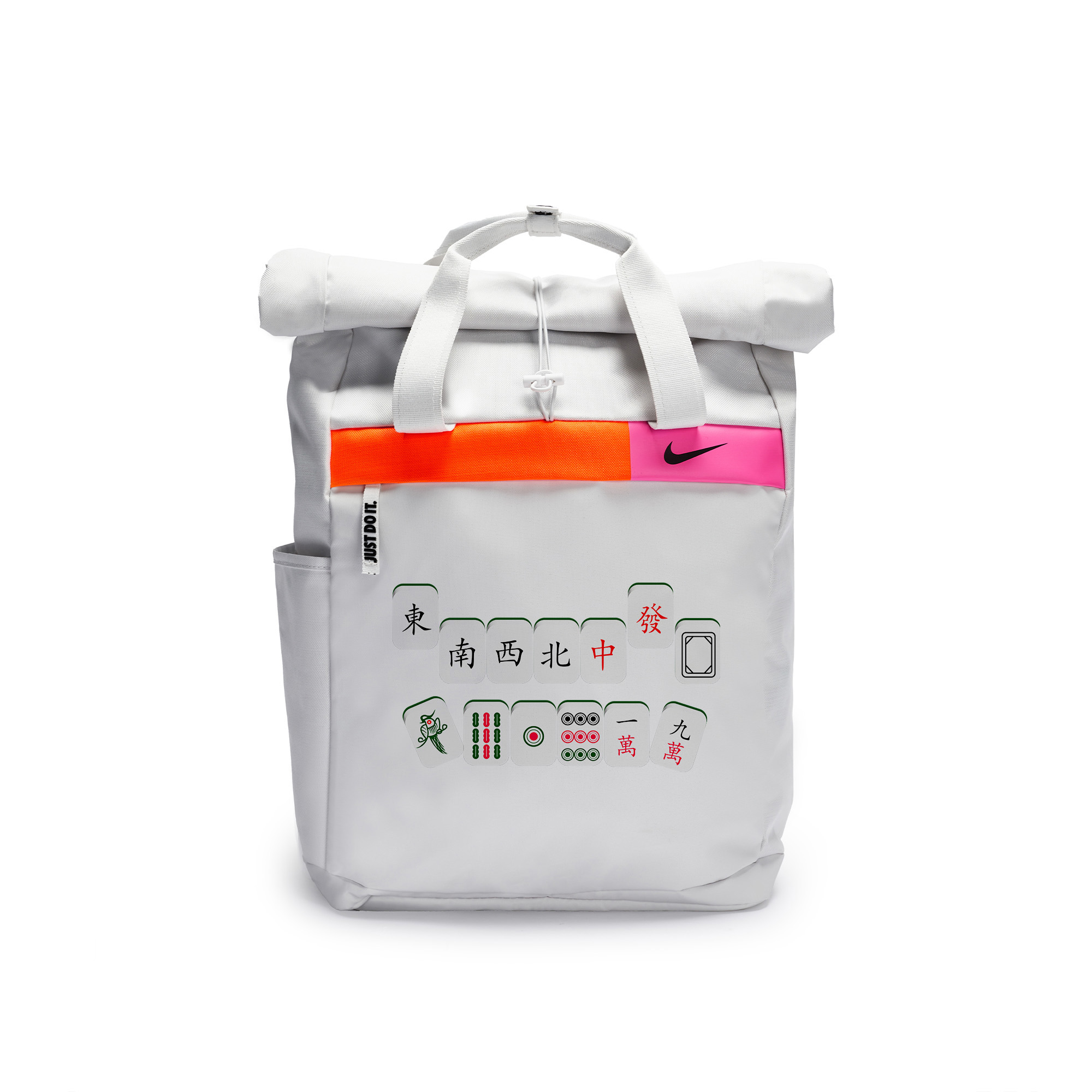 

Nike Полиэстеровый граффити рюкзак повседневный унисекс светло-серебристый серый, Thirteen One