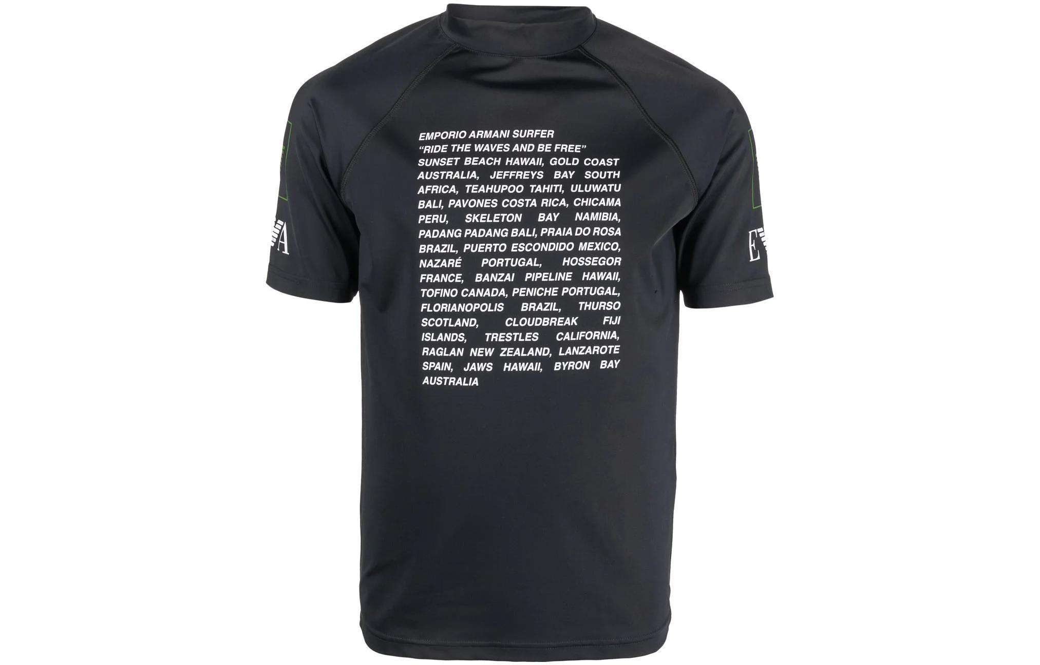 

Футболка мужская черная EMPORIO ARMANI