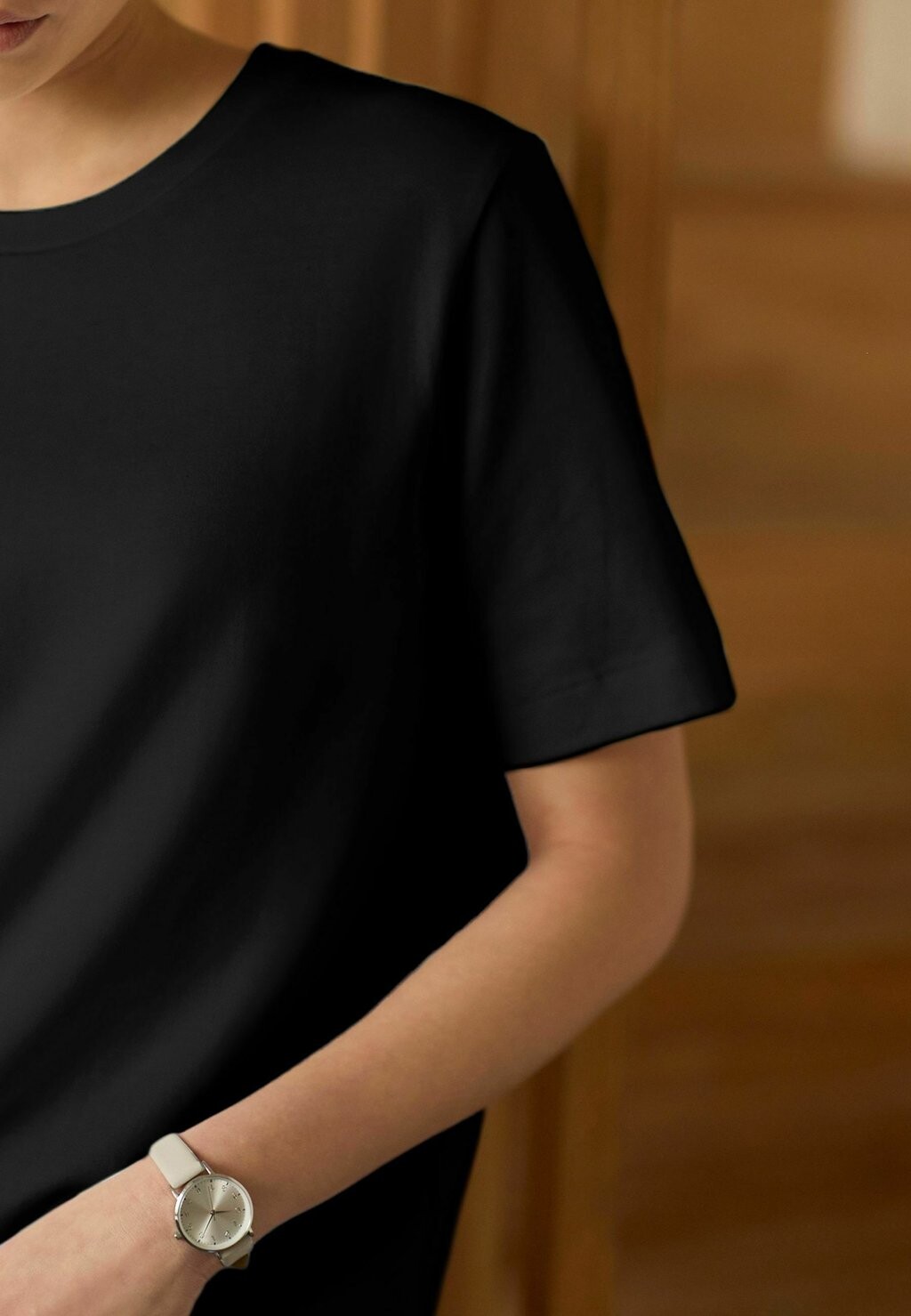 Футболка с принтом HEAVYWEIGHT SHORT SLEEVE CREW NECK STANDARD Next, цвет black — фото 3
