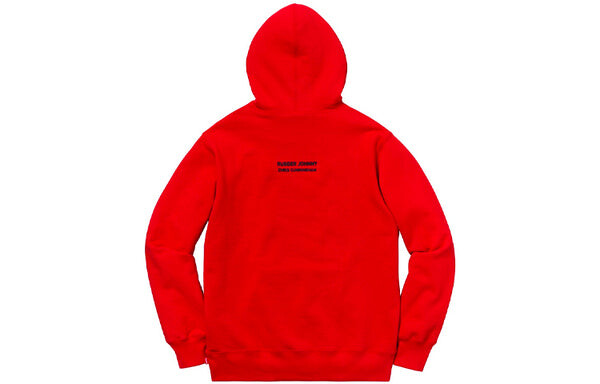 Толстовка fw18 chris cunningham chihuahua hooded sweatshirt red Supreme, красный — фото 2