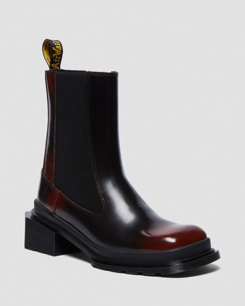 Ботинки Dr. Martens Maybole с квадратным носком, черный / вишневый