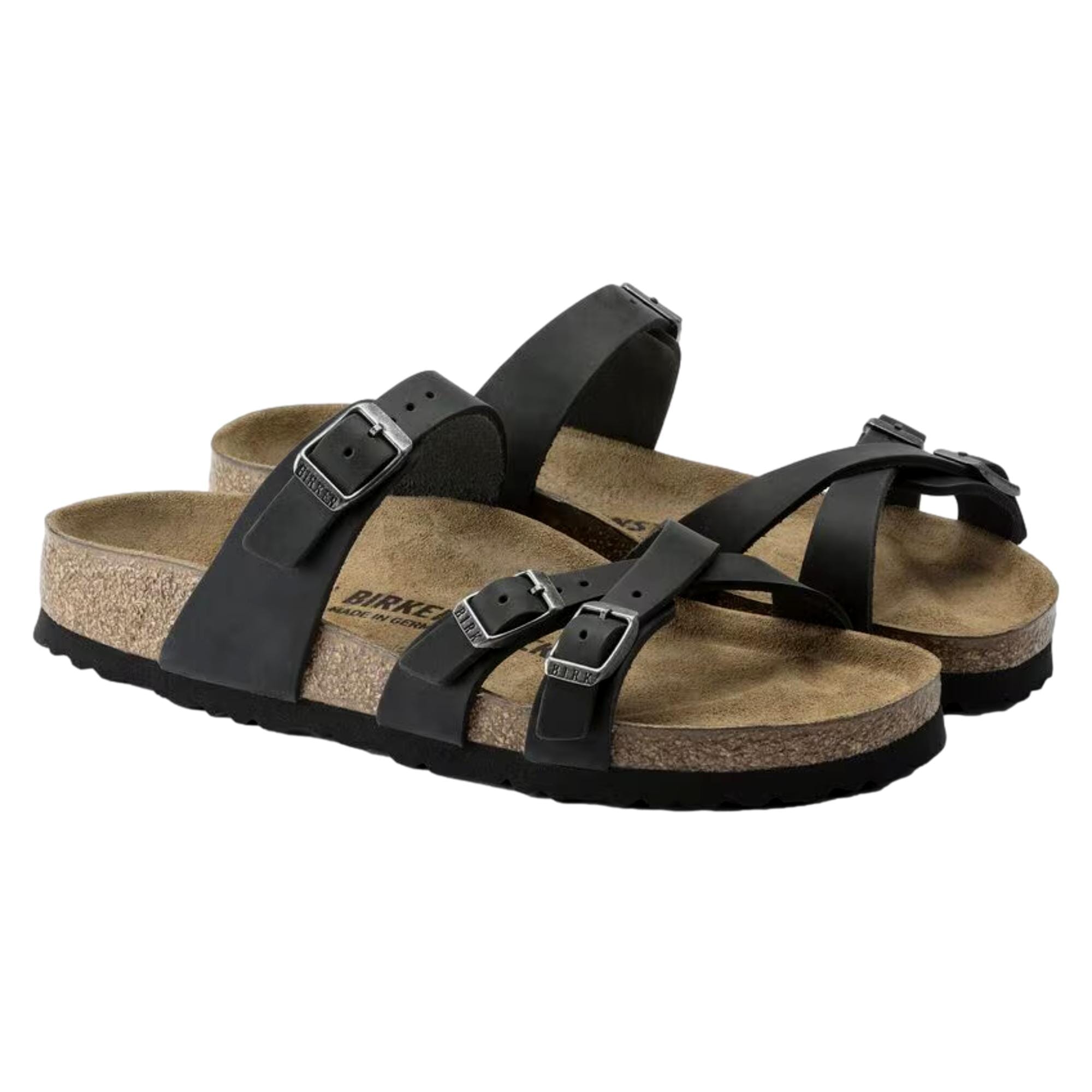 Биркеншток Франка Блэк 1021112 Женские мюли Birkenstock, черный — фото 4