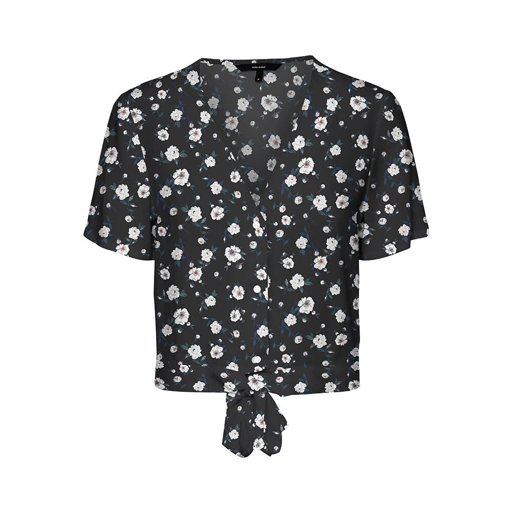 

Топ Vero Moda Easy Tie Short Sleeve, черный