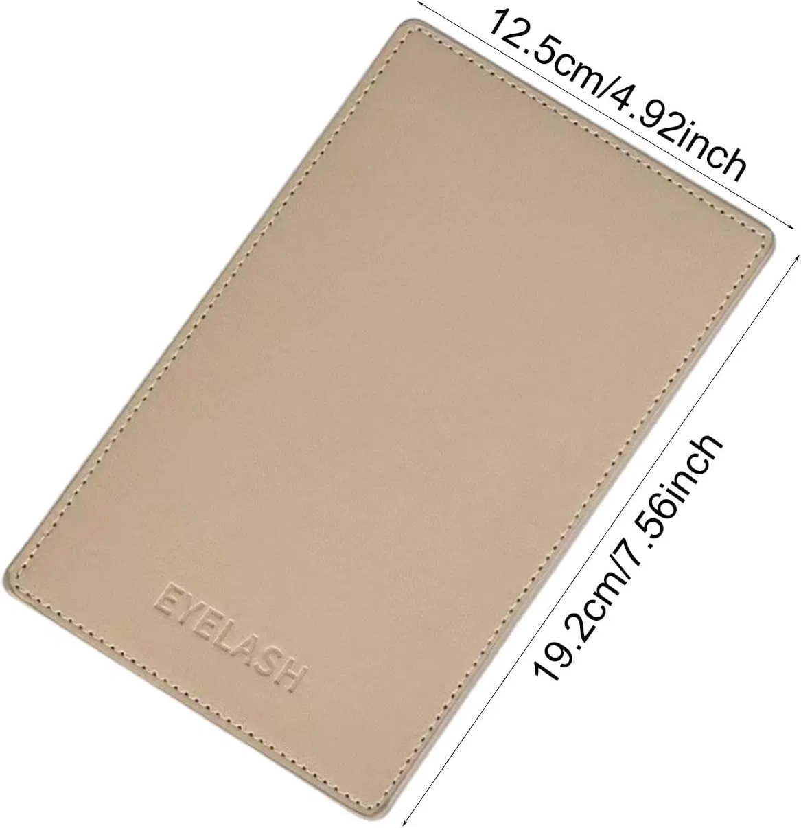 Подушечка для наращивания ресниц B Baosity, PU-кожа, бежевая, 19.2x12.5 см — фото 3