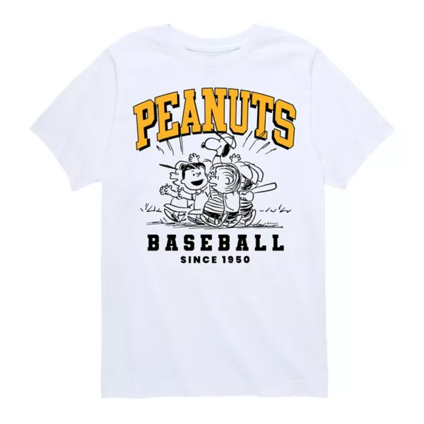

Футболка с графическим принтом "Peanats" для мальчиков 8-20 лет с 1950 года Licensed Character, белый