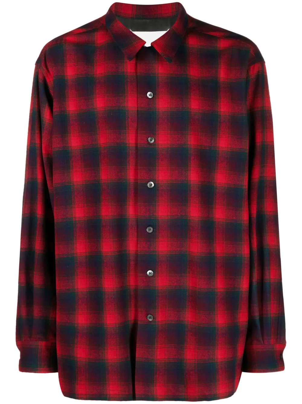 

Шерстяная клетчатая рубашка из коллаборации с Pendleton MAISON MARGIELA, красный