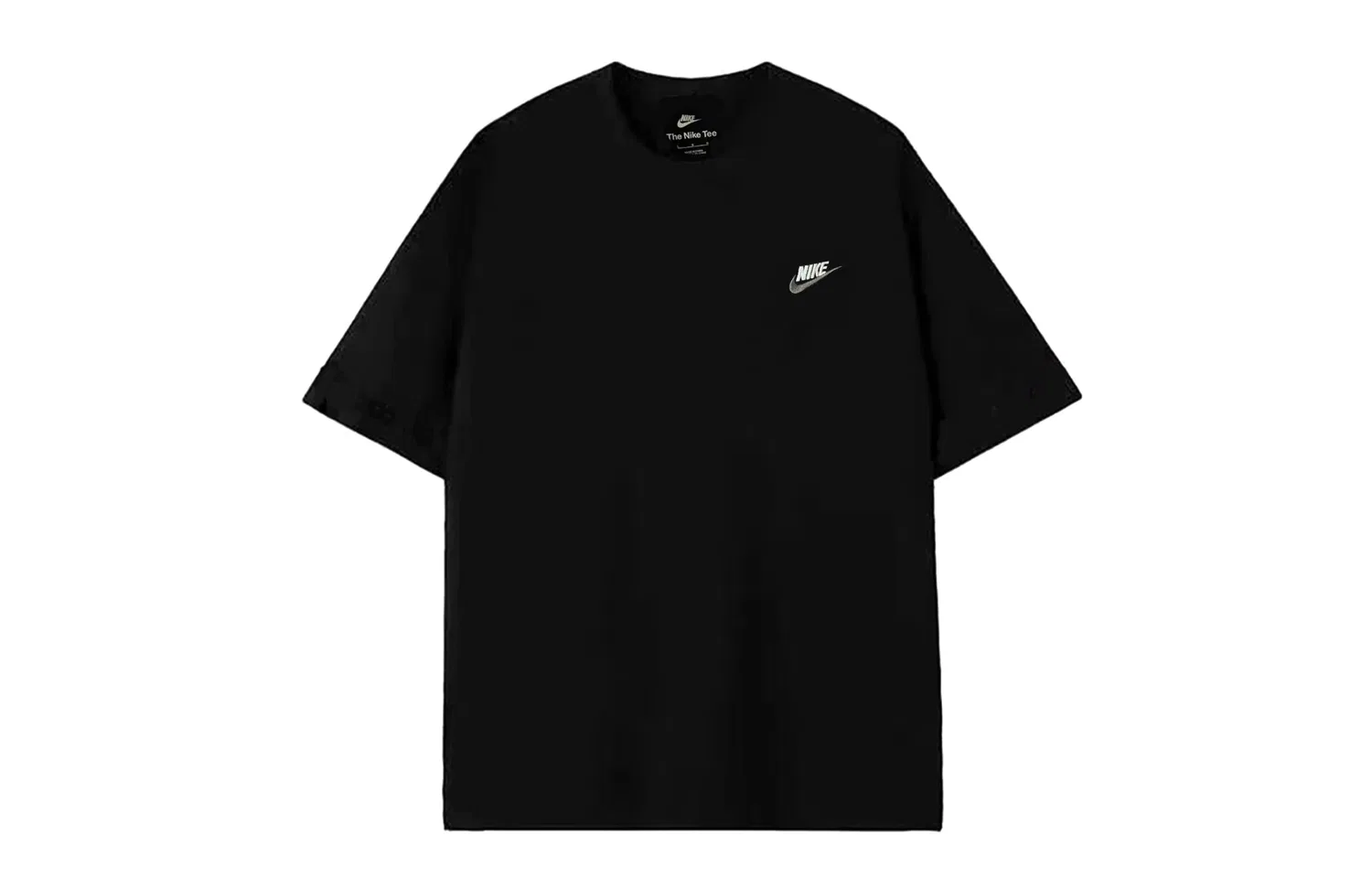 Футболка Nike Sportswear Club с вышивкой, черная — фото 4
