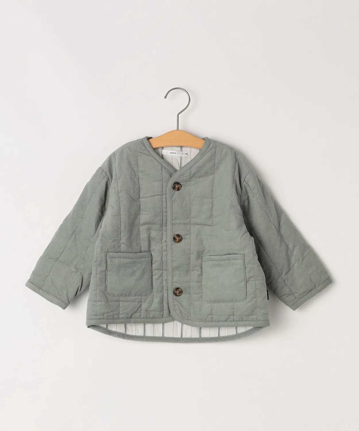 Куртка стеганая из вельвета SHIPS KIDS, 80-90 см, светло-зеленый