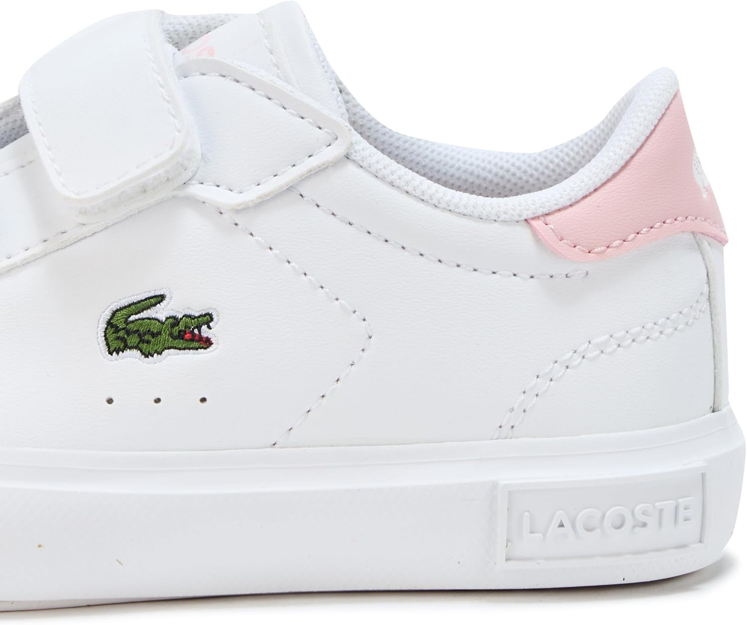 Кроссовки Lacoste Baby-Boys Infants' Powercourt, White & Light Pink — фото 4