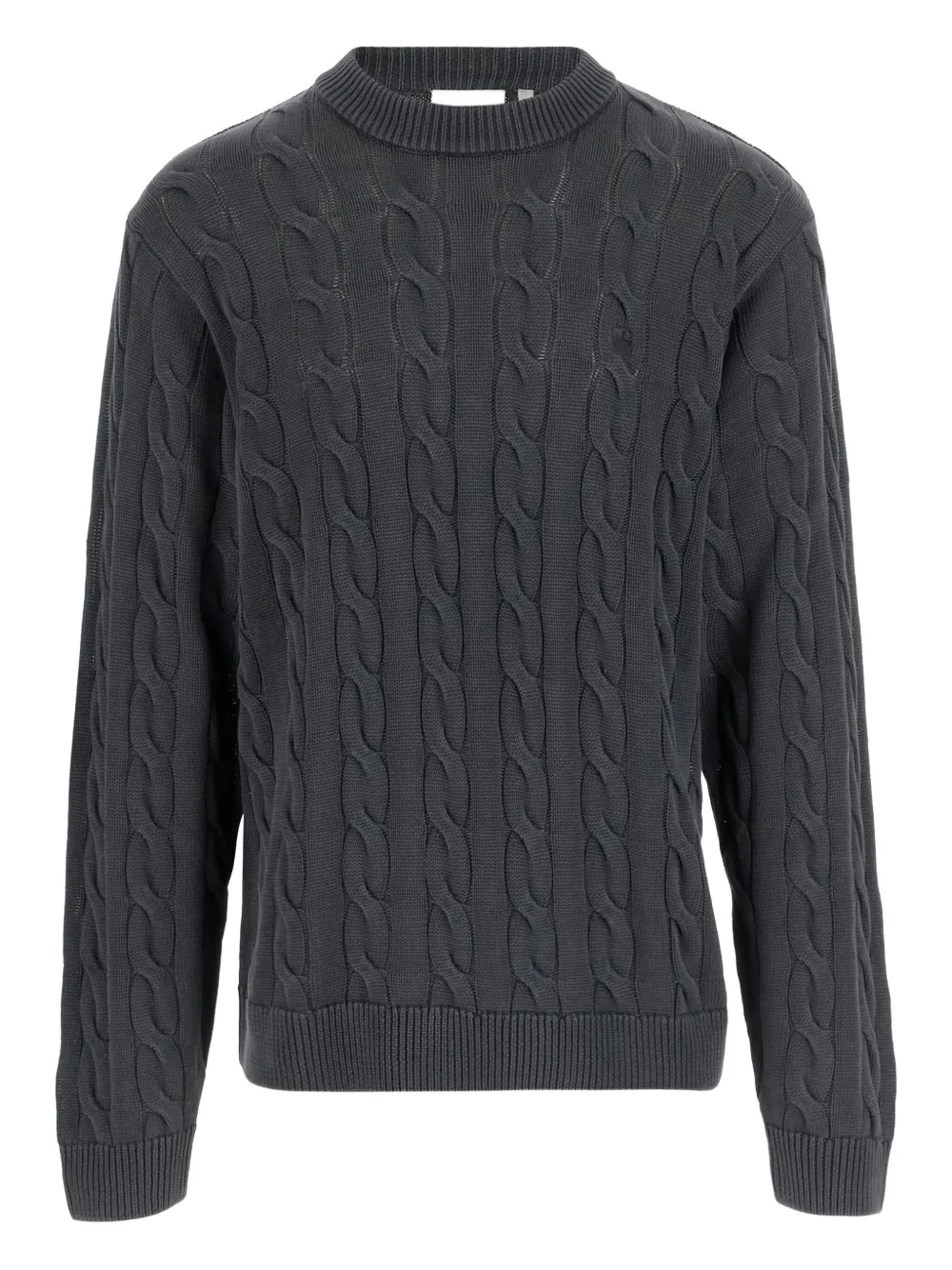 

Свитер фактурной вязки с круглым вырезом CARHARTT WIP, серый
