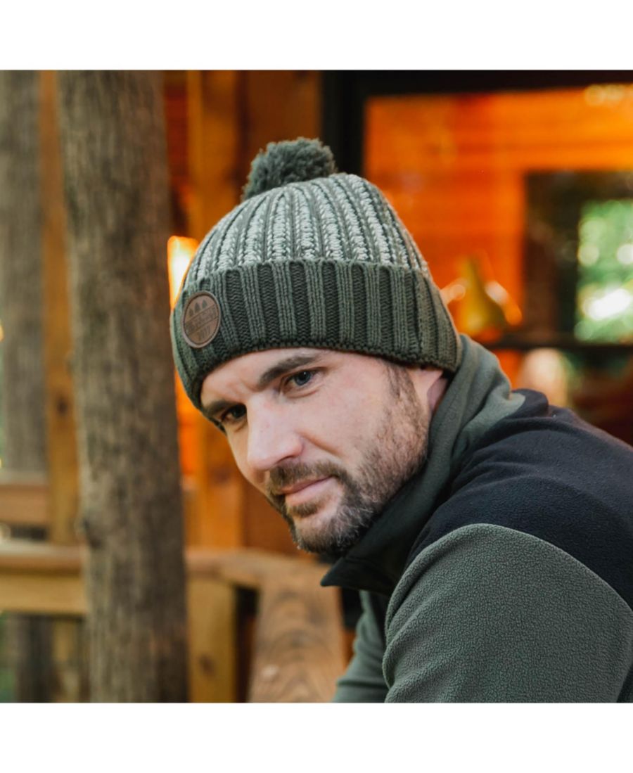 

Мужская шапка-бини унисекс Mission Pom Heather Kanut Sports, Olive/khaki