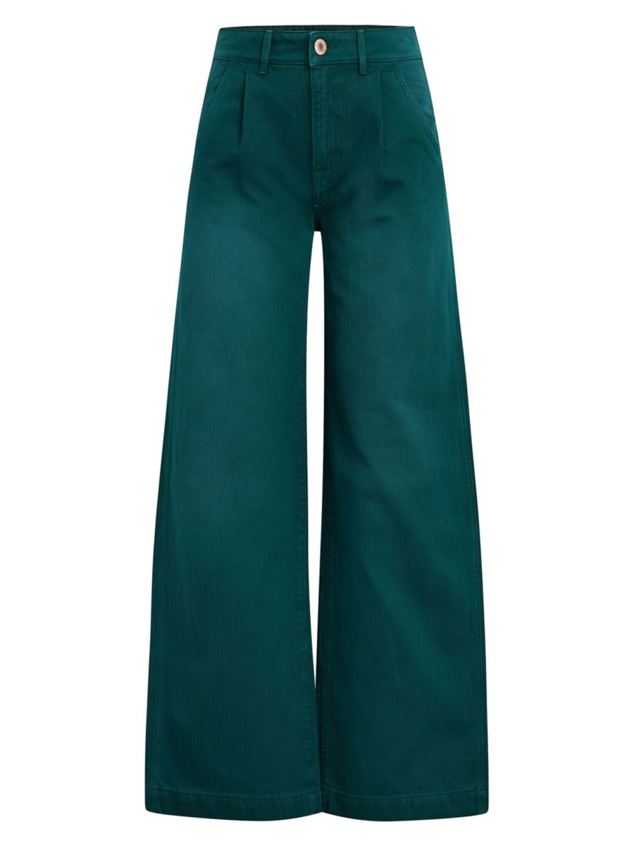 

Джинсы Postman Wide Leg Current/Elliott, зеленый