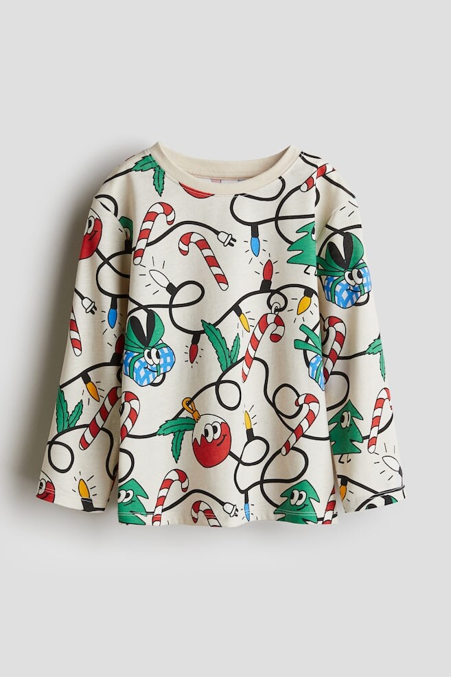 

Футболка с длинным рукавом H&M, бежевый
