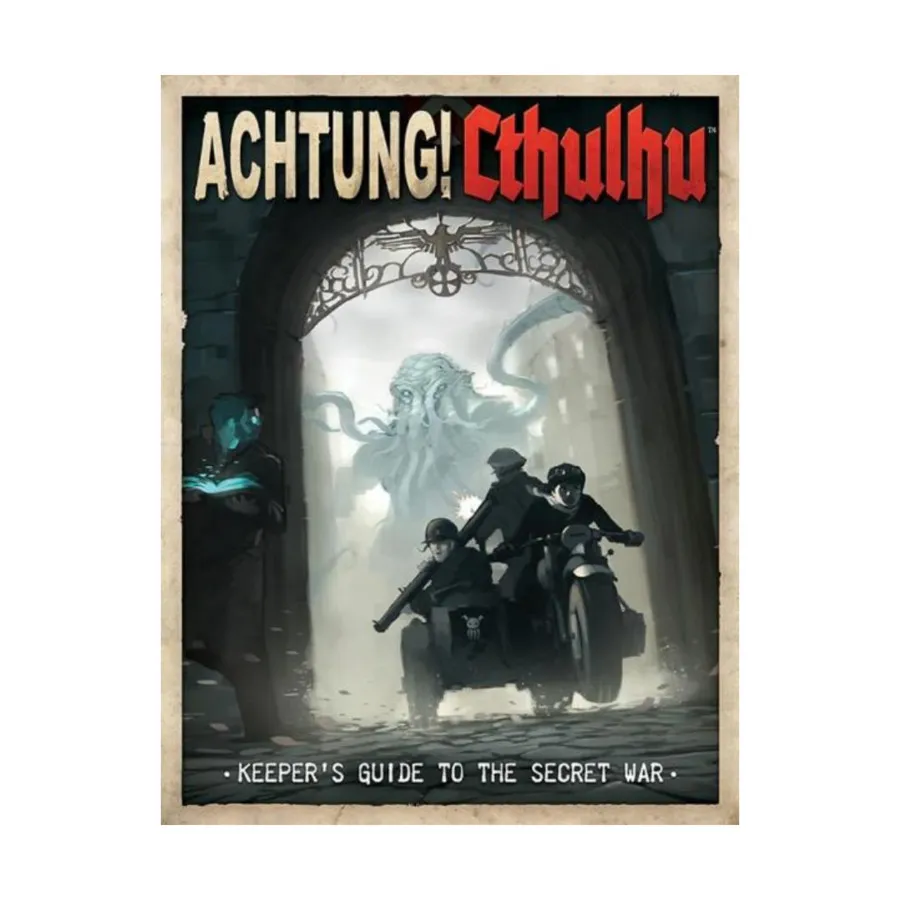 

Keeper's Guide to the Secret War (1st Printing, Kickstarter), Achtung! Cthulhu (Modiphius Entertainment), твердый переплет