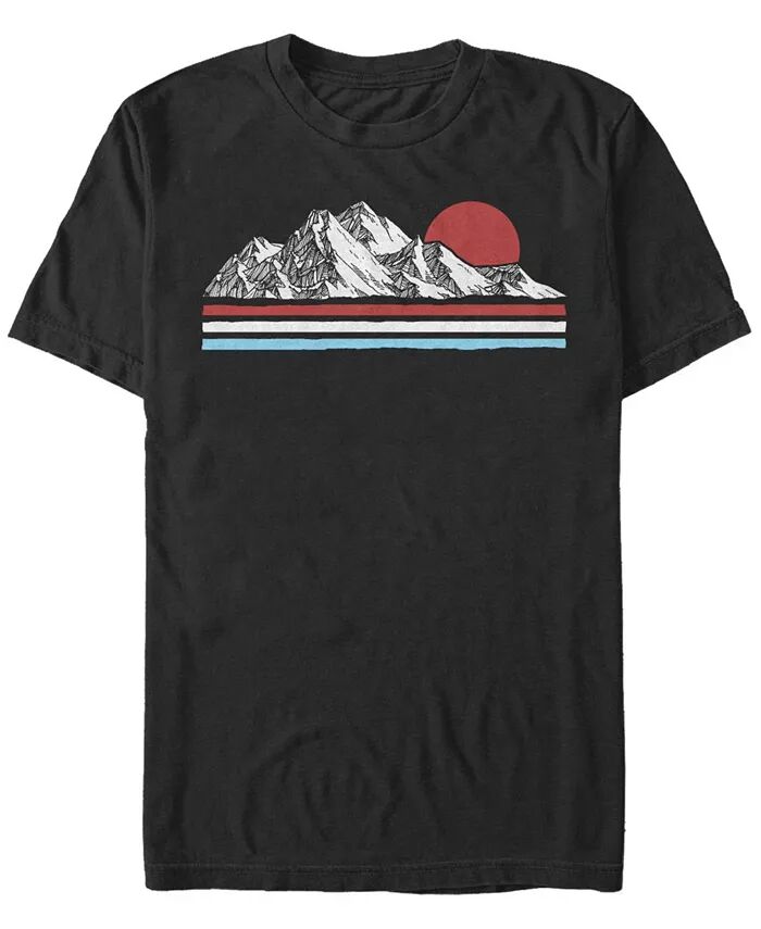 

Мужская футболка Snow Peak с коротким рукавом и круглым вырезом Fifth Sun, черный