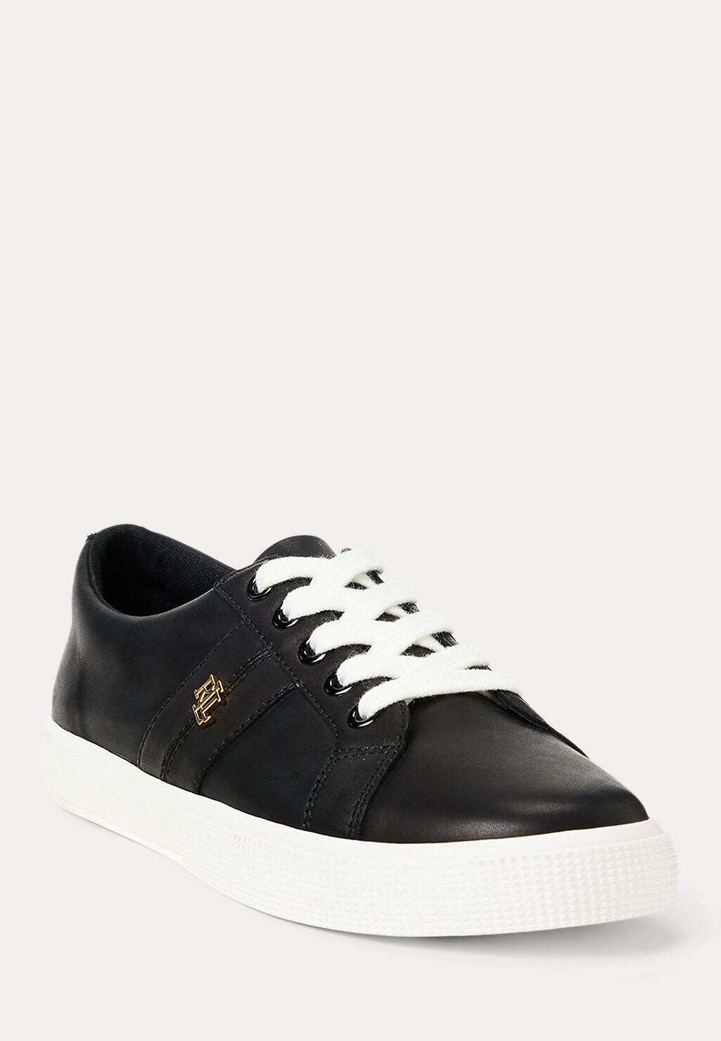 

Кроссовки JANSON II BURNISHED LEATHER TRAINER Lauren Ralph Lauren, черный