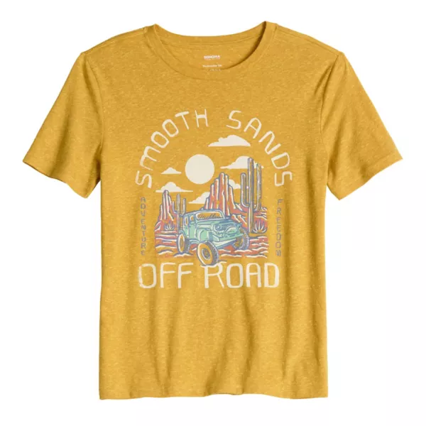 

Футболка с коротким рукавом и принтом для мальчиков 8-20 лет на каждый день Sonoma Goods For Life, цвет gold desert
